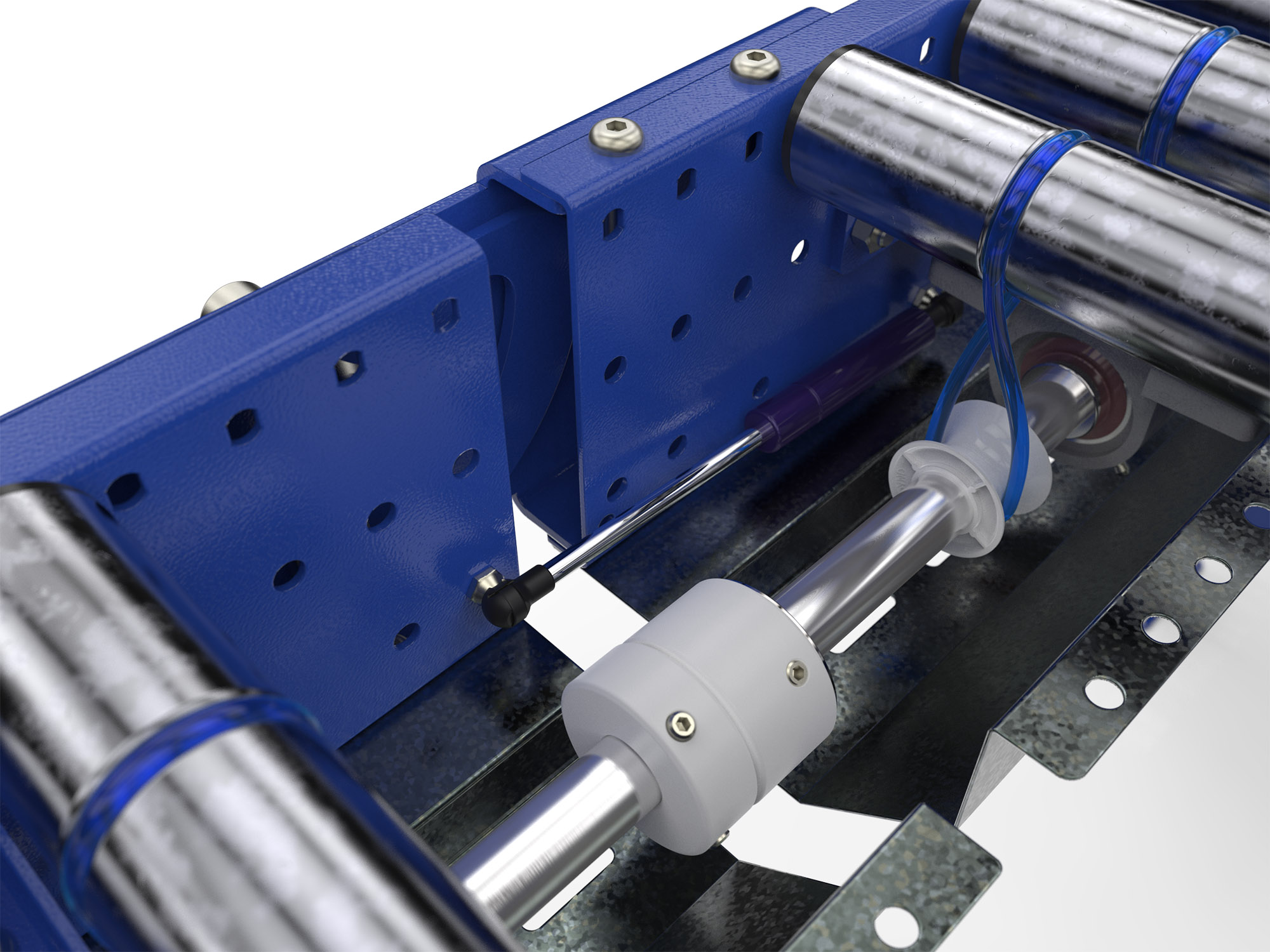 Pedestrian Lift Up Gate - Drive Clutch Engaged